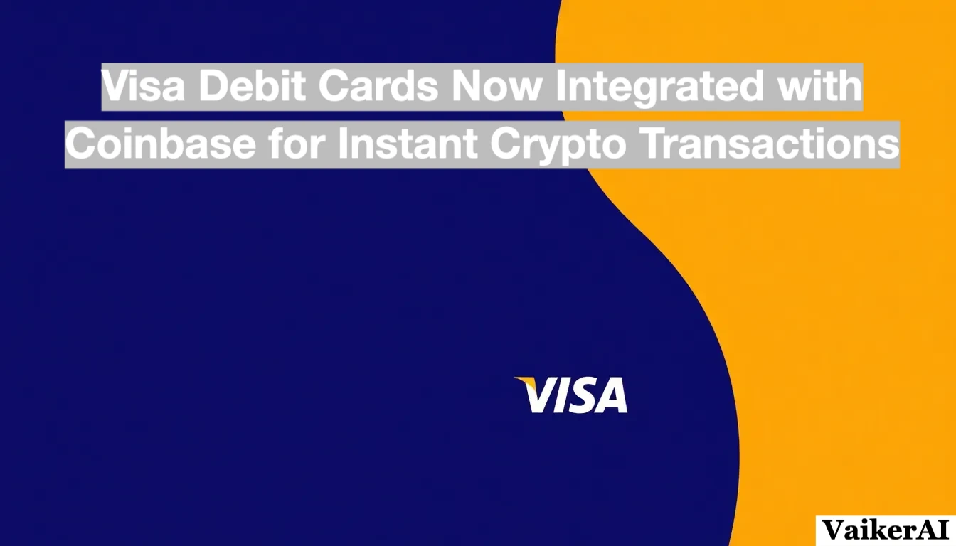 Visa Debit Cards Now Integrated with Coinbase for Instant Crypto Transactions