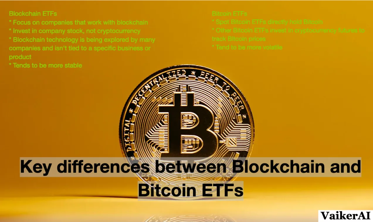 Key differences between Blockchain and Bitcoin ETFs