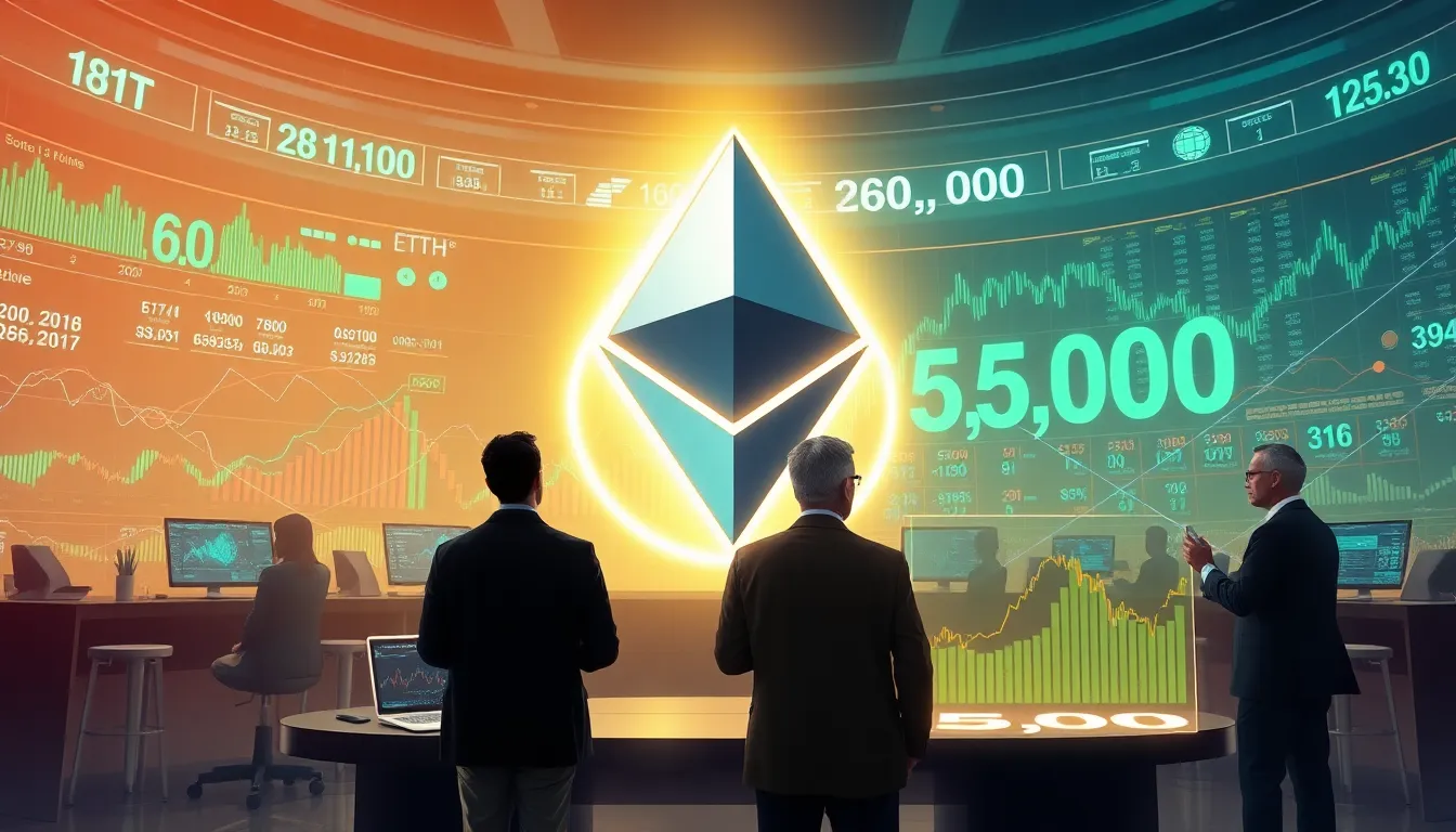 Ethereum's journey to $5,000 faces challenges as probabilities drop to 8%. Experts debate whether strong ETF inflows signal a bullish breakout or cautious trajectory.